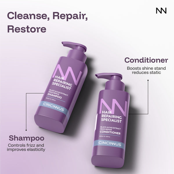 Frizz Repair Shampoo & Conditioner Combo #300ml+300ml