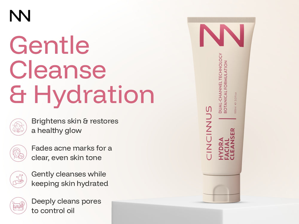 Hydra Facial Cleanser | Damascus Rose Oil & Shea Butter | Hydrating Face Wash for Soft, Refreshed Skin