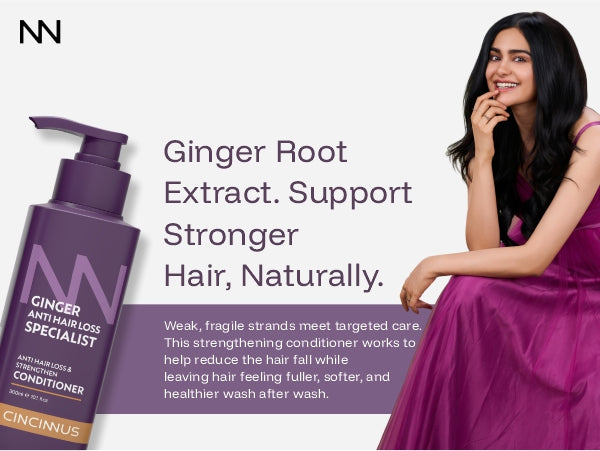 Ginger Anti Hair Loss & Strengthen Conditioner | Camellia Extract | Strengthening Conditioner for Weak, Thinning Hair