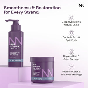 Frizz Repair Shampoo & Hair Mask Combo #300ml+200ml