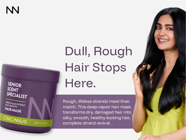 Silky Smooth Hair Mask | Green Algae Extract | Deep Repair for Soft, Shiny Hair | Intensive Hair Mask for Dull & Rough Hair