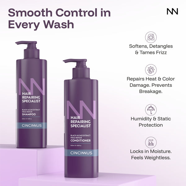 Frizz Repair Shampoo & Conditioner Combo #500ml+500ml