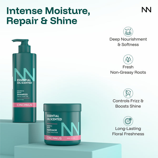Nourish & Repair Shampoo + Hair Mask Combo #500ml+350ml
