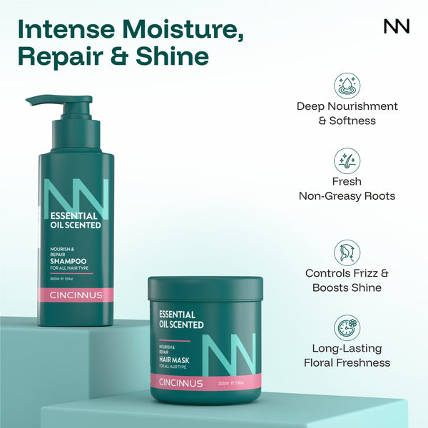 Nourish & Repair Shampoo + Hair Mask Combo #300ml+200ml