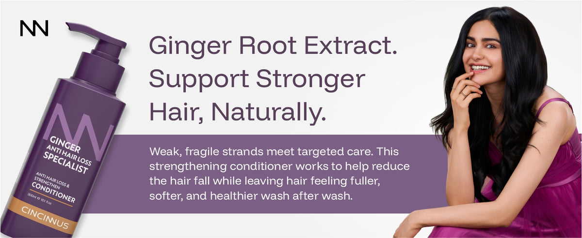 Ginger Anti Hair Loss & Strengthen Conditioner | Camellia Extract | Strengthening Conditioner for Weak, Thinning Hair