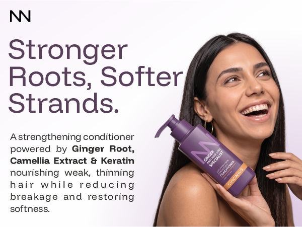 Ginger Anti Hair Loss & Strengthen Conditioner | Camellia Extract | Strengthening Conditioner for Weak, Thinning Hair