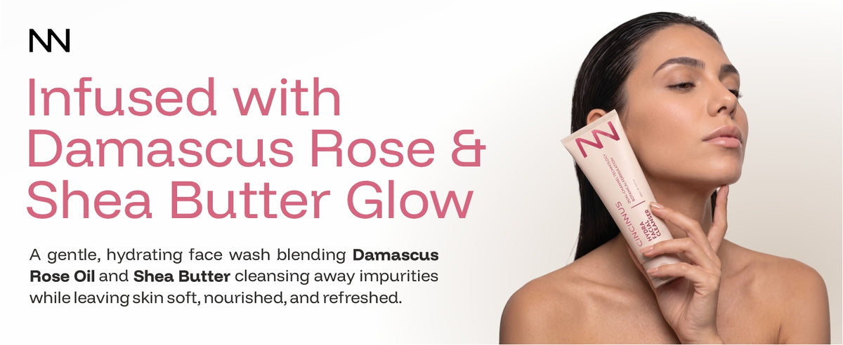 Hydra Facial Cleanser | Damascus Rose Oil & Shea Butter | Hydrating Face Wash for Soft, Refreshed Skin
