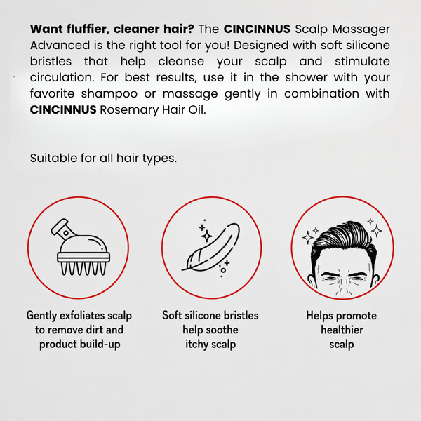 Scalp Massager for Hair Growth and Relaxation, Handheld Head Massager (WHITE, Scalp Massager) (WHITE)