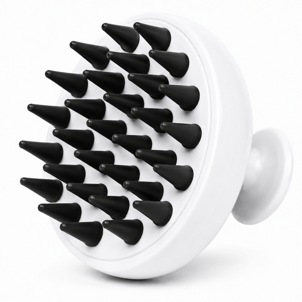 Scalp Massager for Hair Growth and Relaxation, Handheld Head Massager (WHITE, Scalp Massager) (WHITE)