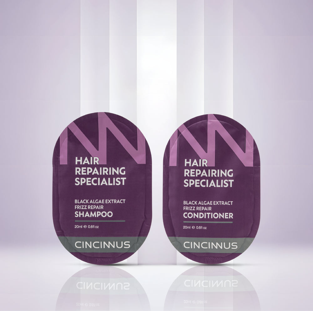 Black Algae Extract Frizz Repair Travel Duo (5 Shampoo + 5 Conditioner)