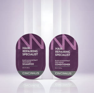 Black Algae Extract Frizz Repair Travel Duo (5 Shampoo + 5 Conditioner)