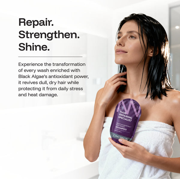 Black Algae Extract Frizz Repair Travel Duo (5 Shampoo + 5 Conditioner)