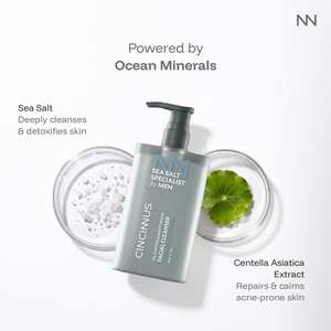 Oil Control Facial Cleanser | Deep Cleansing Face Wash with Moisturizing Care | Controls Excess Oil | For Oily & Acne-Prone Skin, For Men