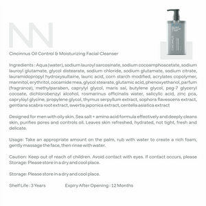Oil Control Facial Cleanser | Deep Cleansing Face Wash with Moisturizing Care | Controls Excess Oil | For Oily & Acne-Prone Skin, For Men