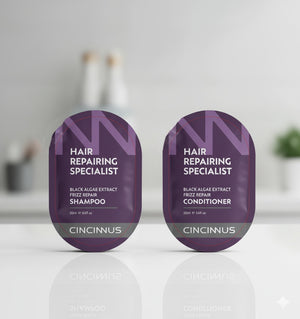 Black Algae Extract Frizz Repair Travel Duo (5 Shampoo + 5 Conditioner)