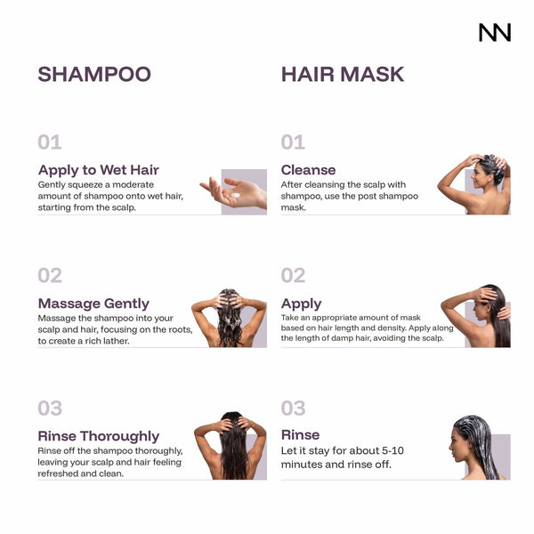 Anti-Dandruff Shampoo and Hair Mask Combo | Red Algae Extract | Controls Dandruff, Itchy & Flaky Scalp | Gentle Daily Use Shampoo for All Hair Types - CINCINNUS