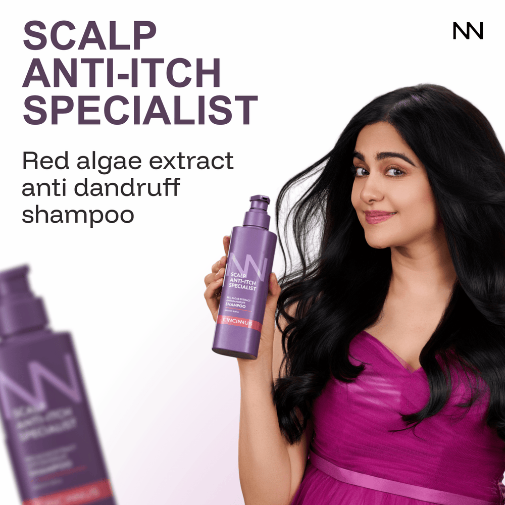 Anti-Dandruff Shampoo | Red Algae Extract | Controls Dandruff, Itchy & Flaky Scalp | Gentle Daily Use Shampoo for All Hair Types - CINCINNUS