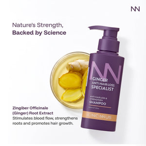 Anti Hair Loss & Strengthening Shampoo | Helps Reduce Hair Fall & Strengthen Roots | Daily Use Shampoo for Weak & Thinning Hair - CINCINNUS