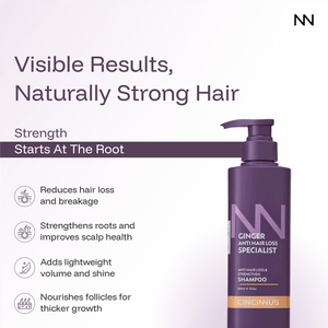 Anti Hair Loss & Strengthening Shampoo | Helps Reduce Hair Fall & Strengthen Roots | Daily Use Shampoo for Weak & Thinning Hair - CINCINNUS