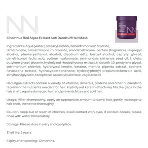 Anti-Itch Anti-Dandruff Hair Mask | Red Algae Extract | Soothes Itchy Scalp & Controls Dandruff | Intensive Scalp Care Treatment - CINCINNUS