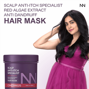 Anti-Itch Anti-Dandruff Hair Mask | Red Algae Extract | Soothes Itchy Scalp & Controls Dandruff | Intensive Scalp Care Treatment - CINCINNUS