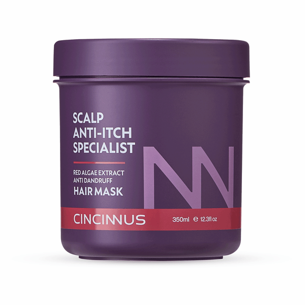 Anti-Itch Anti-Dandruff Hair Mask | Red Algae Extract | Soothes Itchy Scalp & Controls Dandruff | Intensive Scalp Care Treatment - CINCINNUS