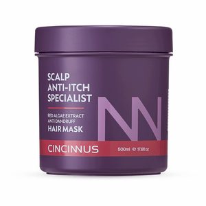 Anti-Itch Anti-Dandruff Hair Mask | Red Algae Extract | Soothes Itchy Scalp & Controls Dandruff | Intensive Scalp Care Treatment - CINCINNUS