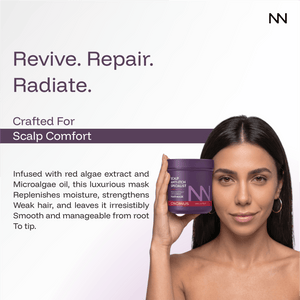 Anti-Itch Anti-Dandruff Hair Mask | Red Algae Extract | Soothes Itchy Scalp & Controls Dandruff | Intensive Scalp Care Treatment - CINCINNUS