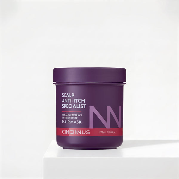 Anti-Itch Anti-Dandruff Hair Mask | Red Algae Extract | Soothes Itchy Scalp & Controls Dandruff | Intensive Scalp Care Treatment - CINCINNUS