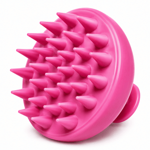 *For Couple* Scalp Massager for Hair Growth and Relaxation, Handheld Head Massager (Pack of 2) (WHITE & PINK, Scalp Massager) (Pink & White) - CINCINNUS