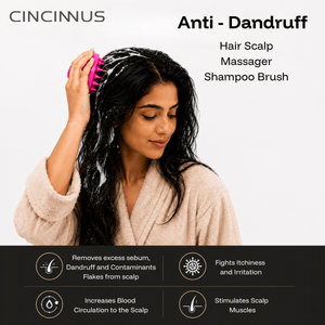 *For Her* Scalp Massager for Hair Growth and Relaxation, Handheld Head Massager (PINK, Scalp Massager) - CINCINNUS
