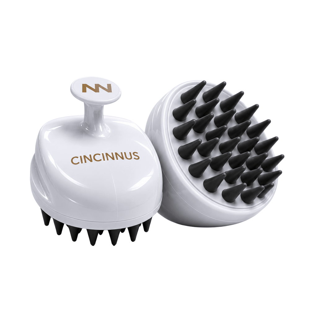 *For Him* Scalp Massager for Hair Growth and Relaxation, Handheld Head Massager (WHITE, Scalp Massager) (WHITE) - CINCINNUS