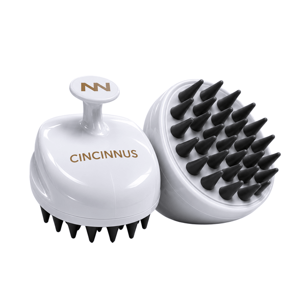 *For Him* Scalp Massager for Hair Growth and Relaxation, Handheld Head Massager (WHITE, Scalp Massager) (WHITE) - CINCINNUS