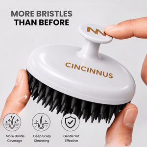 *For Him* Scalp Massager for Hair Growth and Relaxation, Handheld Head Massager (WHITE, Scalp Massager) (WHITE) - CINCINNUS