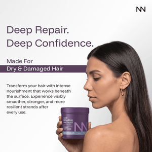 Frizz Repair Hair Mask | Black Algae Extract | Deep Conditioning & Anti-Frizz Hair Treatment | For Dry & Damaged Hair - CINCINNUS