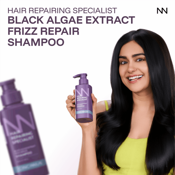 Frizz Repair Shampoo | Black Algae Extract | Smooth & Anti-Frizz Hair Care | Nourishing Shampoo for Dry & Frizzy Hair - CINCINNUS