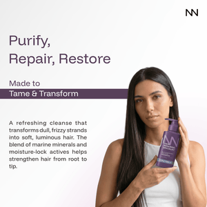 Frizz Repair Shampoo | Black Algae Extract | Smooth & Anti-Frizz Hair Care | Nourishing Shampoo for Dry & Frizzy Hair - CINCINNUS
