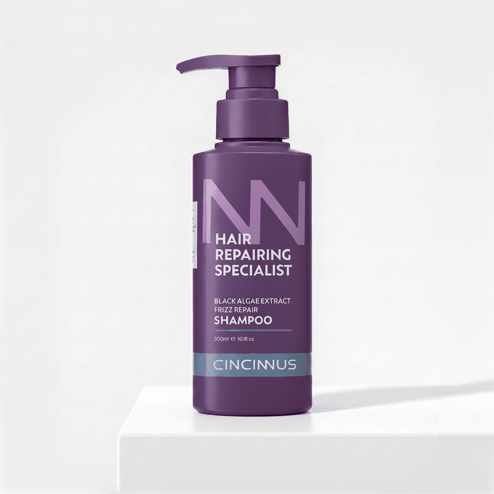 Frizz Repair Shampoo | Black Algae Extract | Smooth & Anti-Frizz Hair Care | Nourishing Shampoo for Dry & Frizzy Hair - CINCINNUS