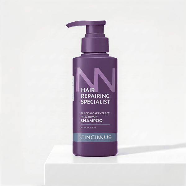 Frizz Repair Shampoo | Black Algae Extract | Smooth & Anti-Frizz Hair Care | Nourishing Shampoo for Dry & Frizzy Hair - CINCINNUS