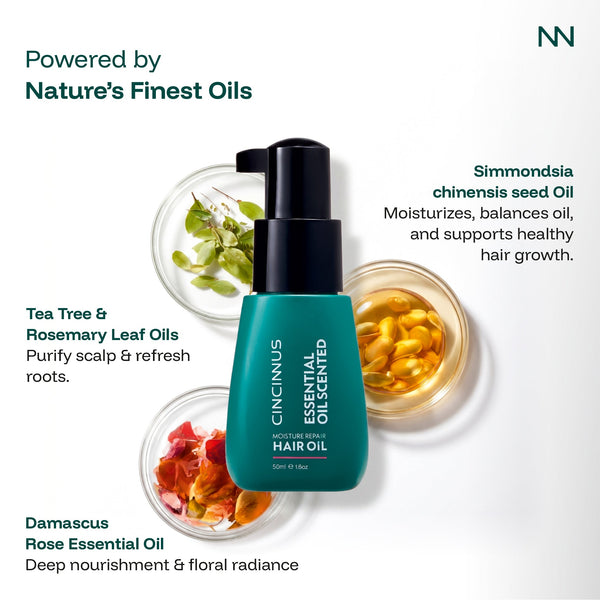 Moisture Repair Hair Oil | Nourishing & Strengthening Hair Oil | Helps Repair Dry & Damaged Hair - CINCINNUS