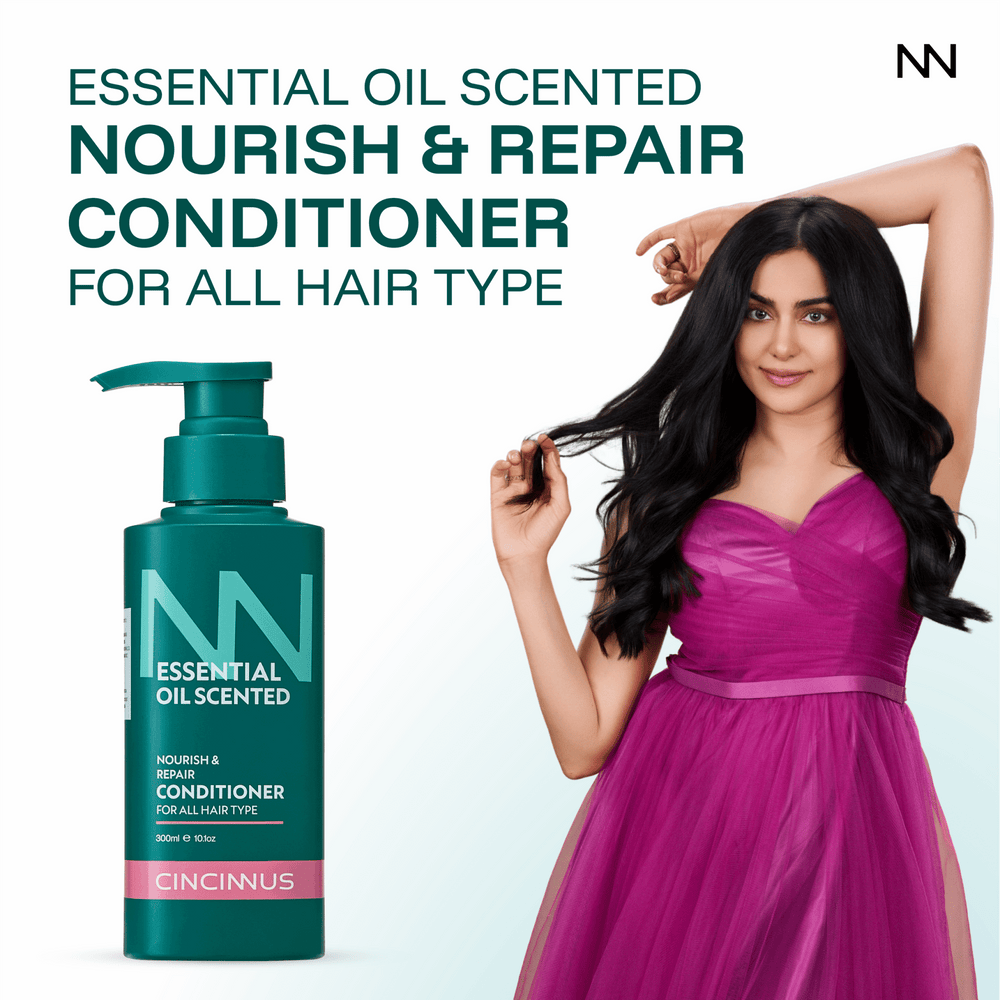Nourish & Repair Conditioner | Strengthens & Softens Hair | Gentle Daily Conditioner for All Hair Types - CINCINNUS