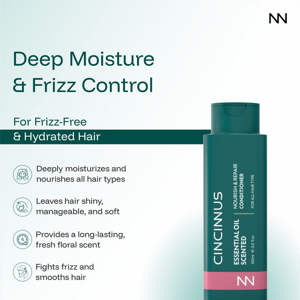 Nourish & Repair Conditioner | Strengthens & Softens Hair | Gentle Daily Conditioner for All Hair Types - CINCINNUS