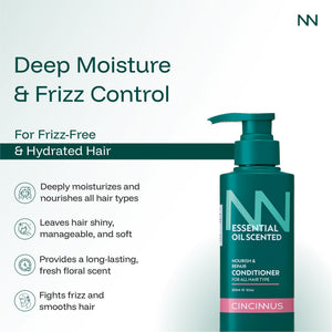 Nourish & Repair Conditioner | Strengthens & Softens Hair | Gentle Daily Conditioner for All Hair Types - CINCINNUS