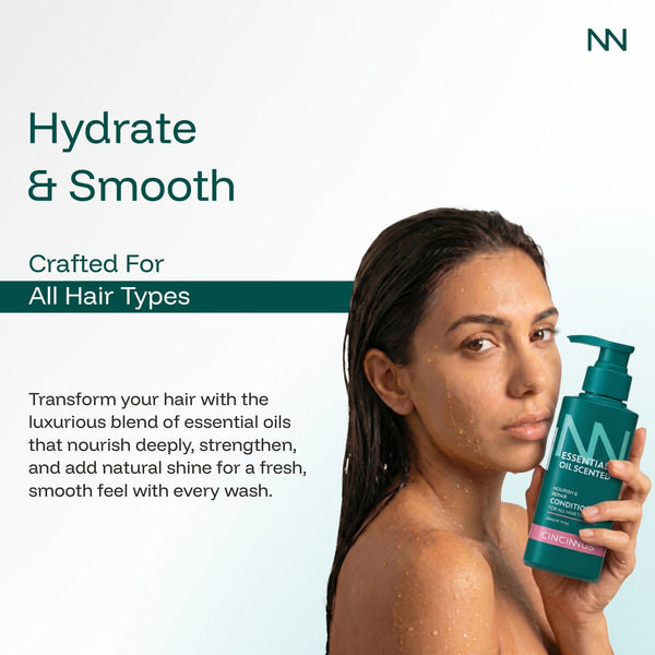 Nourish & Repair Conditioner | Strengthens & Softens Hair | Gentle Daily Conditioner for All Hair Types - CINCINNUS
