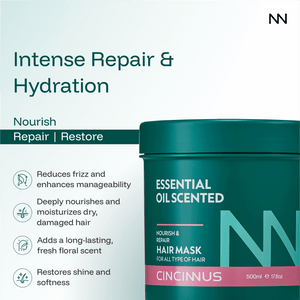 Nourish & Repair Hair Mask | Deep Conditioning & Damage Repair | Intensive Hair Care Mask for All Hair Types - CINCINNUS