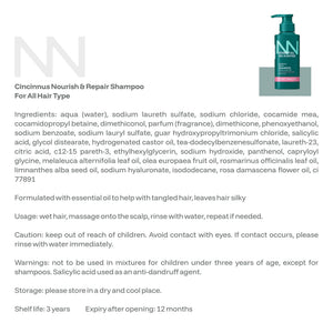Nourish & Repair Shampoo + Conditioner Combo | Strengthens & Repairs Hair | Daily Use Gentle Shampoo for All Hair Types - CINCINNUS