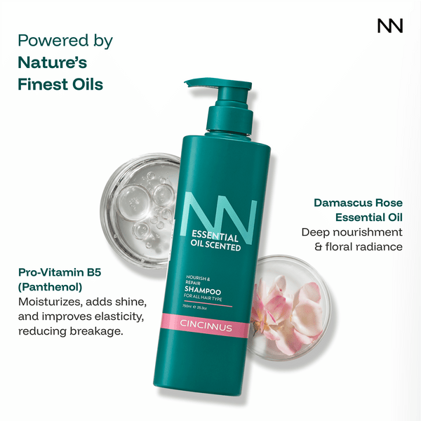 Nourish & Repair Shampoo | Strengthens & Repairs Hair | Daily Use Gentle Shampoo for All Hair Types. - CINCINNUS