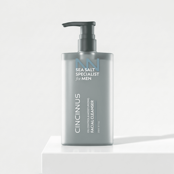 Oil Control Facial Cleanser | Deep Cleansing Face Wash with Moisturizing Care | Controls Excess Oil | For Oily & Acne-Prone Skin, For Men - CINCINNUS