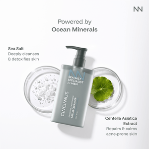 Oil Control Facial Cleanser | Deep Cleansing Face Wash with Moisturizing Care | Controls Excess Oil | For Oily & Acne-Prone Skin, For Men - CINCINNUS