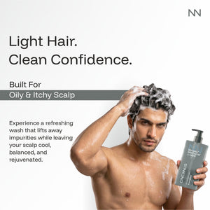 Oil Control Fluffy Shampoo | Controls Excess Oil & Adds Volume | Refreshing Shampoo for Oily Scalp & Greasy Hair, For Men - CINCINNUS
